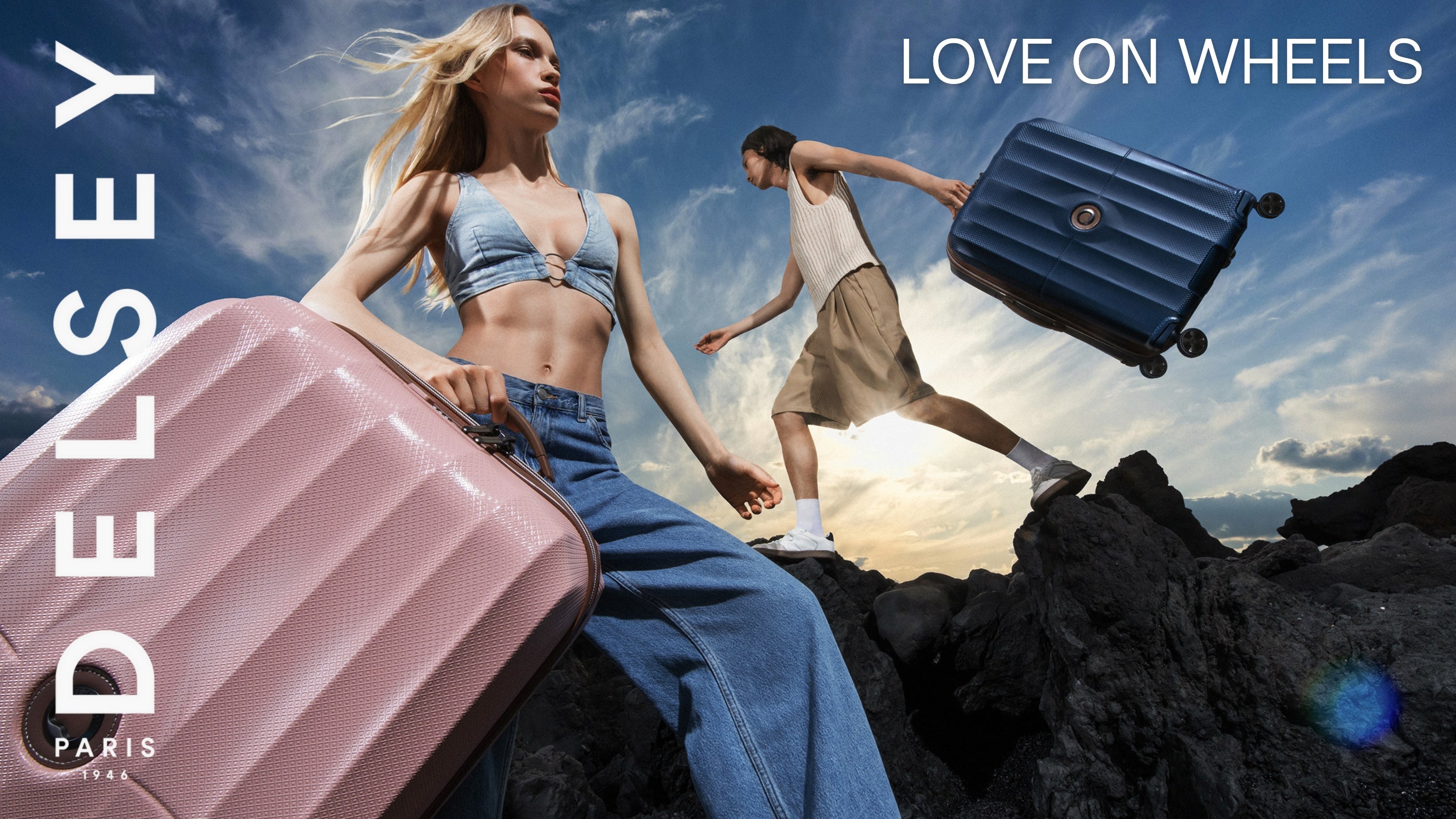 k1030-01★HALO PARIS トランクケース 家具39×39×56cm LOVE ON WHEELS – DELSEY(デルセー) 公式ショップ 本店