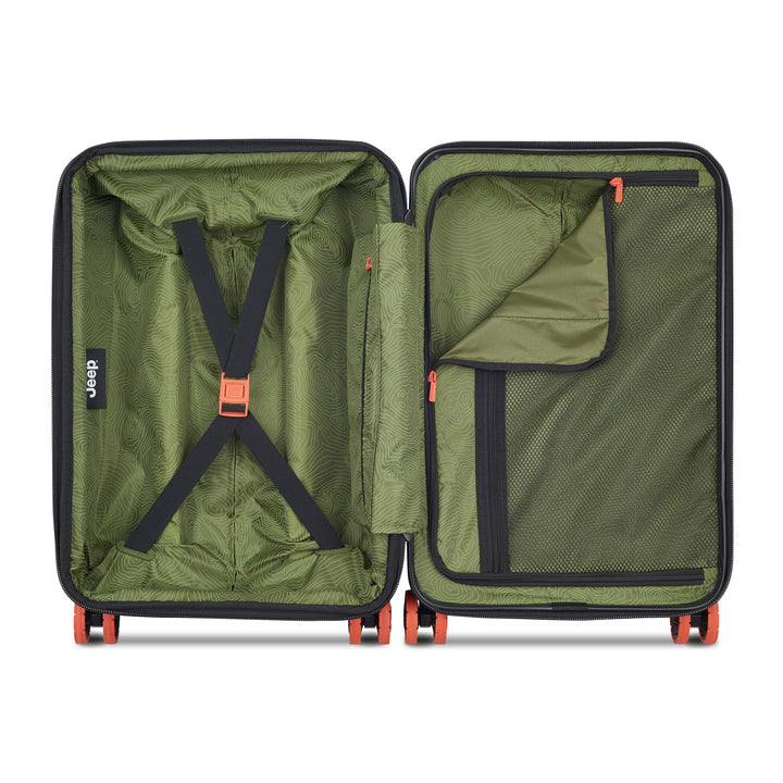 JEEP - JH001A 55 CM 4 DOUBLE WHEELS EXPANDABLE CABIN TROLLEY CASE