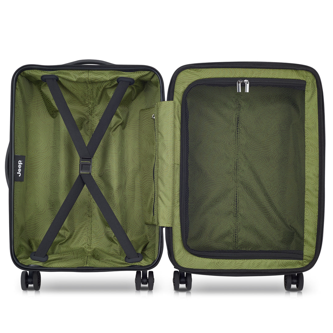 JEEP - JH004C 55 CM 4 DOUBLE WHEELS EXPANDABLE CABIN TROLLEY CASE