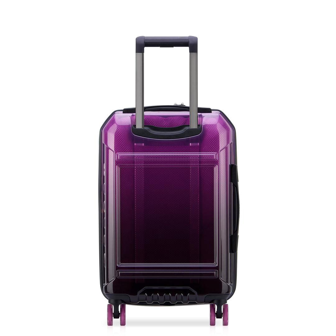 紫と黄色の波型ケース ストライプ】グレープバイオレット 5～7泊用｜ストライプ コレクション