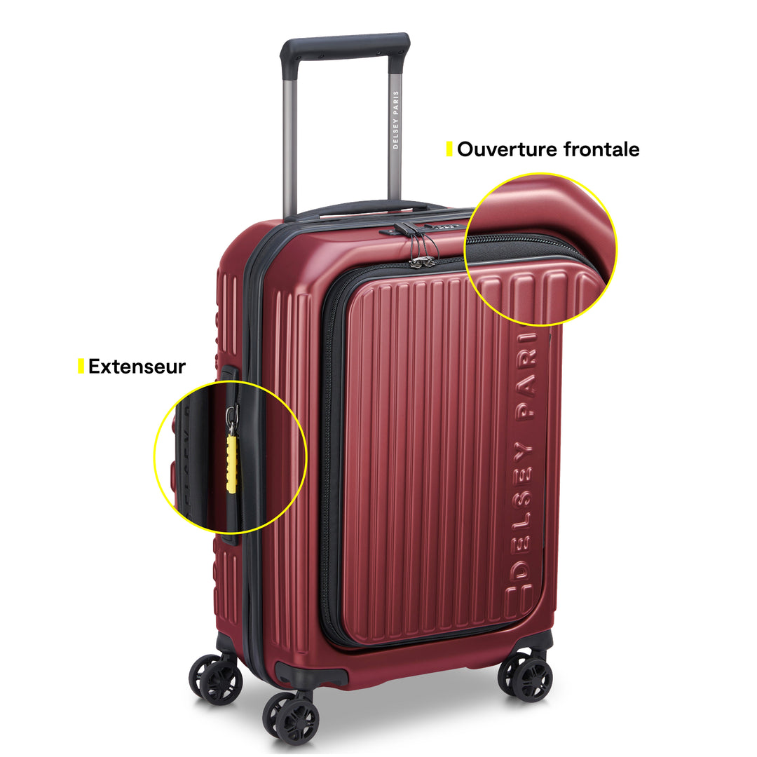 SECURITIME ZIP - 55 CM 4 DOUBLE WHEELS EXPANDABLE CABIN TROLLEY