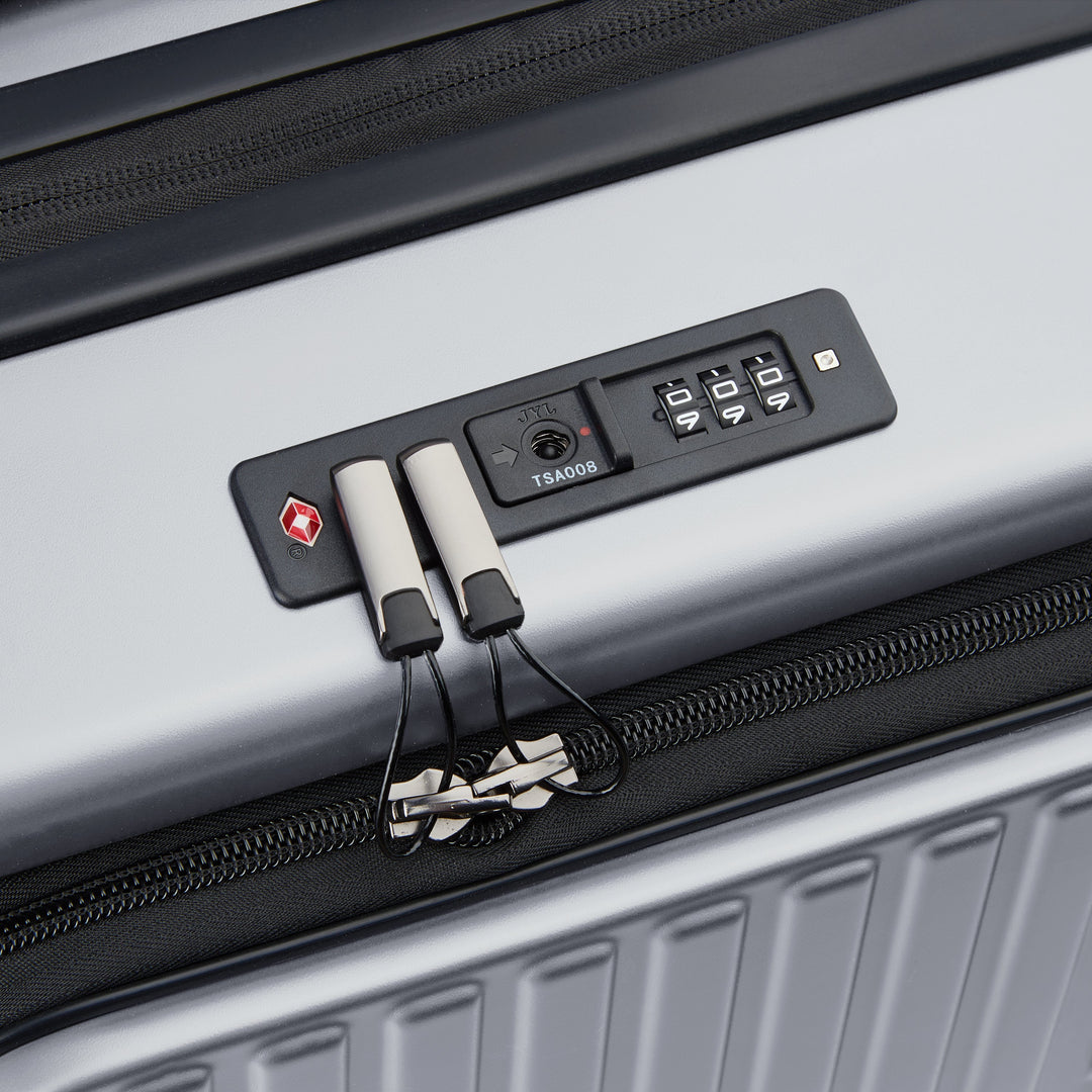 SECURITIME ZIP - 55 CM 4 DOUBLE WHEELS EXPANDABLE CABIN TROLLEY