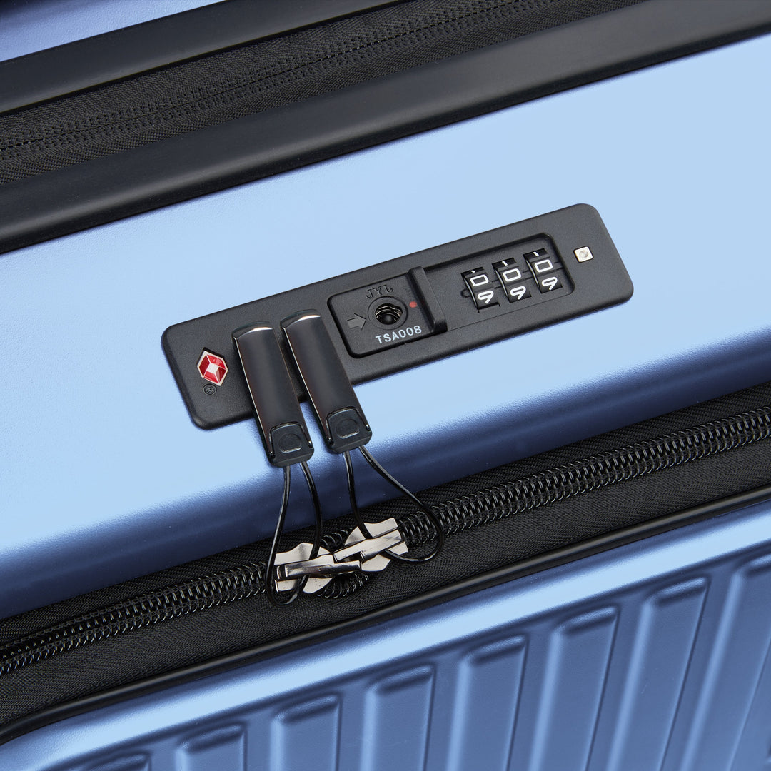 SECURITIME ZIP - 55 CM 4 DOUBLE WHEELS EXPANDABLE CABIN TROLLEY