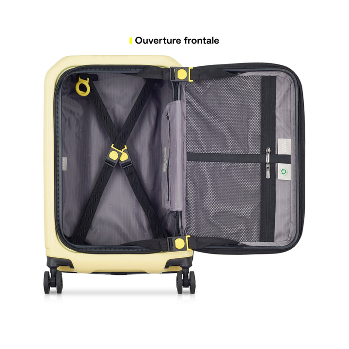 SECURITIME ZIP - 55 CM 4 DOUBLE WHEELS EXPANDABLE CABIN TROLLEY