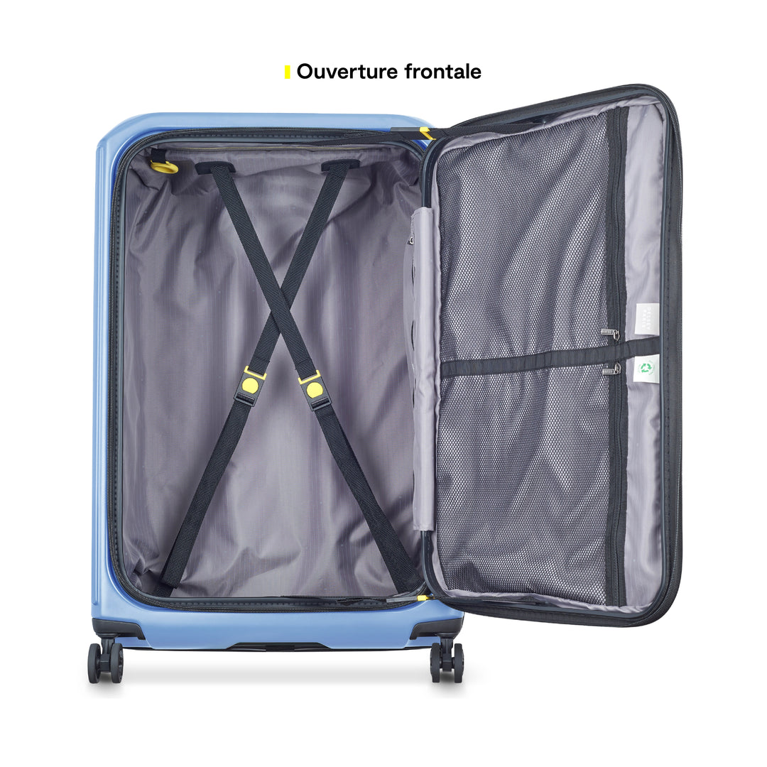 SECURITIME ZIP - 75.5 CM 4 DOUBLE WHEELS EXPANDABLE TROLLEY CASE