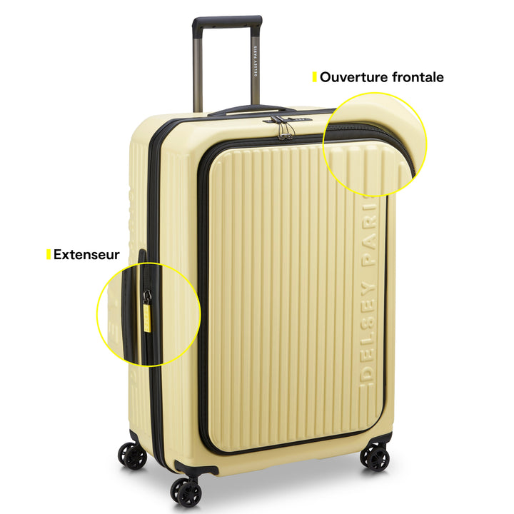 SECURITIME ZIP - 75.5 CM 4 DOUBLE WHEELS EXPANDABLE TROLLEY CASE