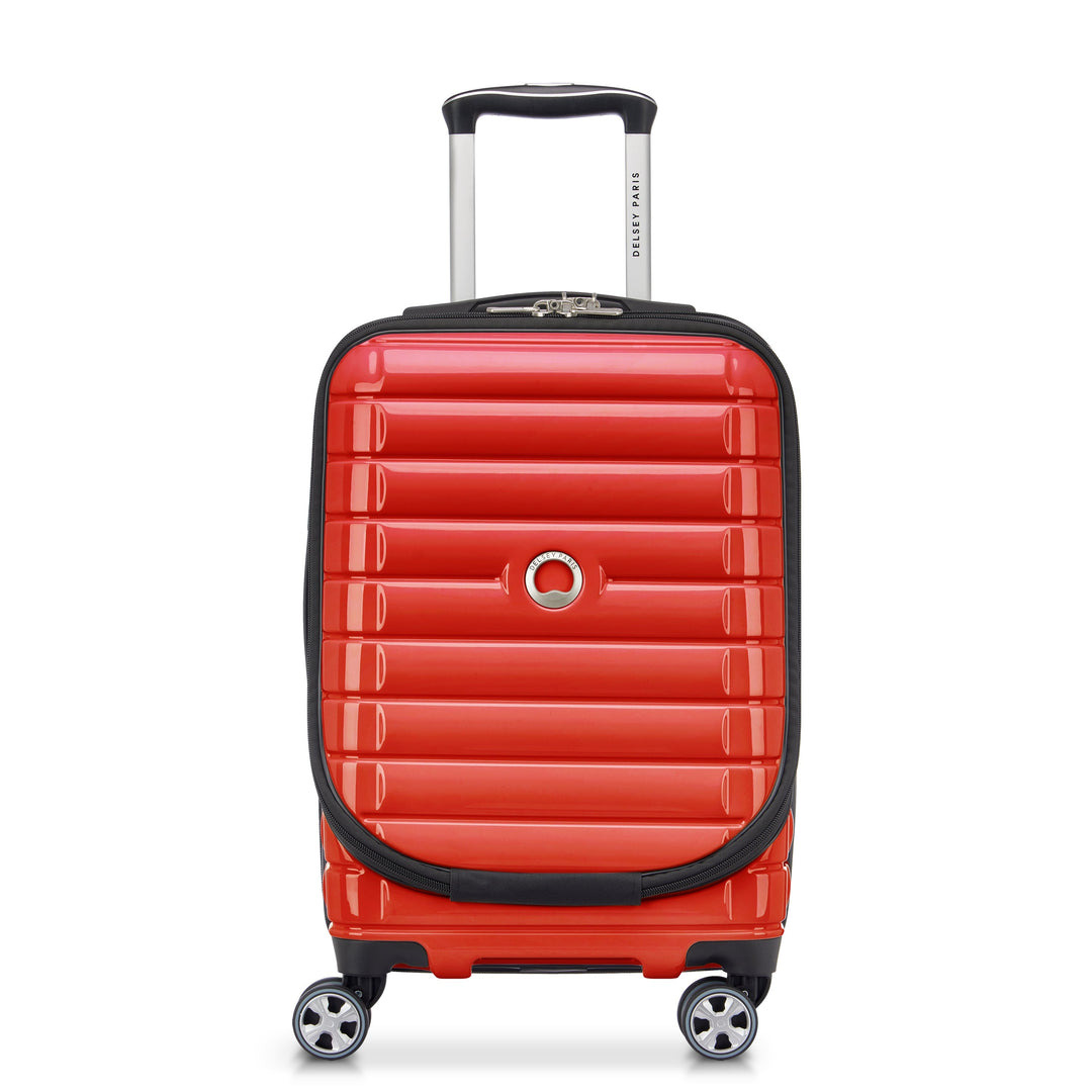 DELSEY　フロントオープン特大キャリーケース　レッド SHADOW 5.0 - 55 CM 4 DOUBLE WHEELS EXPANDABLE BUSINESS CABIN