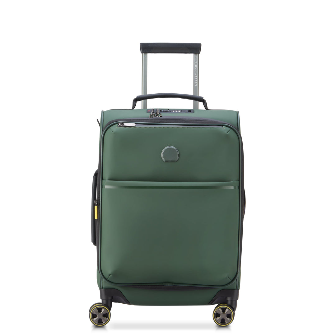 vandaka 様1回使用 DELSEY PARIS スーツケース グリーン TURENNE - SOFT 55 CM 4 DOUBLE WHEELS EXPANDABLE CABIN TROLLEY CASE